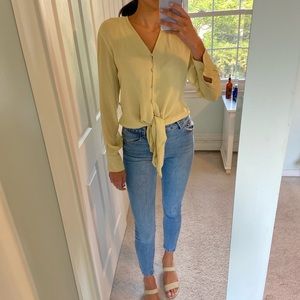 SALVATORE FARRAGAMO!!! Light green slip top